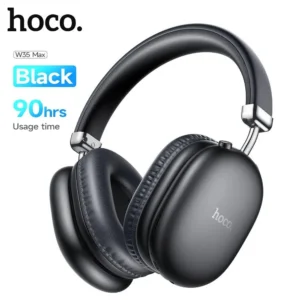 Hoco W35 Max Wireless Headphones – Bluetooth 5.3, 90 Hours Playtime, 800mAh Battery