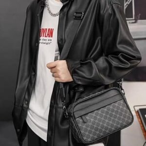 Men's Multi-Pocket Waterproof Crossbody Messenger Bag Hover Image