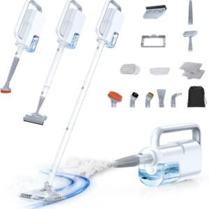 10-in-1 Steam Cleaner & Detachable Handheld Steam Mop for Multi-Surface Cleaning