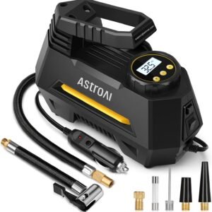 AstroAI AIRUN H Tire Inflator – 12V Portable Air Compressor with Digital Gauge