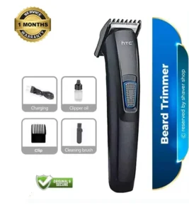 HTC AT-522 Rechargeable Hair & Beard Trimmer for Men – Cordless Hair Clipper