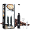 USB Speed Adjustable Milk Frother – 3-Speed Rechargeable Electric Coffee Mixer & Handheld Whisk